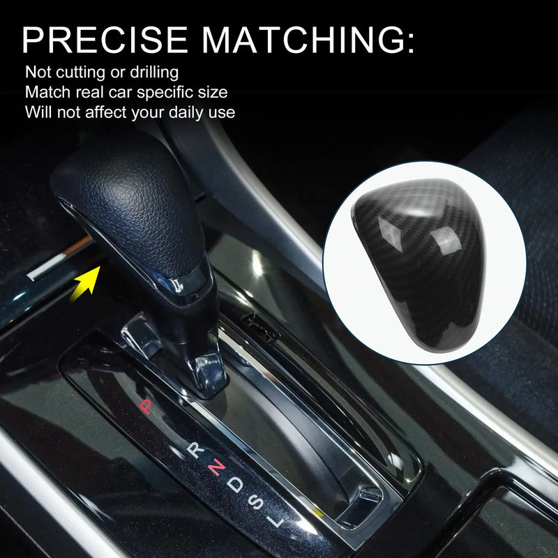 Honda Accord 2013-2017 Carbon Fiber Black Gear Shift Knob Cover