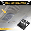 Toyota Tundra Carbon Fiber Pattern Roof Reading Light Cover (2022–2024)