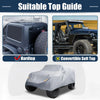 Jeep Wrangler JK JL 4-Door (2007-2021) Sun Protection Gray SUV Car Cover