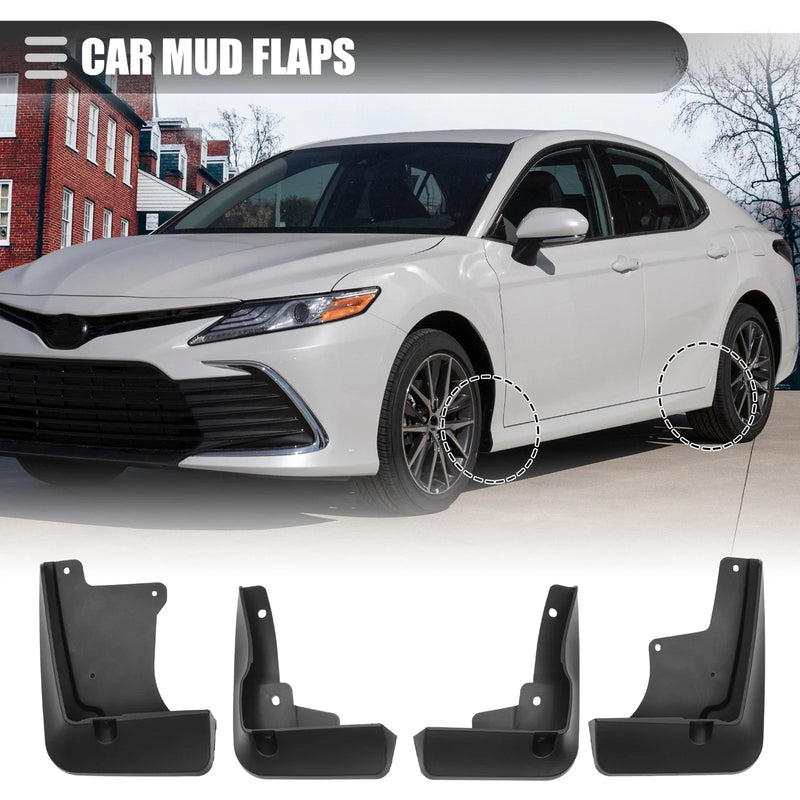 Toyota Camry Car Mud Flaps Splash Guards  Black (2018-2022)