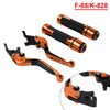 Kawasaki Z1000 Orange Extendable Brake Clutch Levers & Handlebar Grips
