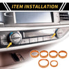 Ford F-150 XLT (2016-2019) Orange Air Conditioning Button Cover Trim