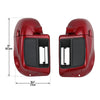 Harley Electra Street Road Glide Red Vented Leg Fairings (2014-2023)