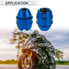 Motorcycle 16mm Aluminum Alloy Motorcycle Slider Frame 2 x Blue