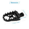 Motorcycle Wide Foot Peg 360 Degree Rotating Aluminum Alloy Footpeg Black