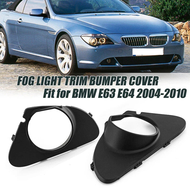 BMW 6 Series E63 E64 2003-2007 Bumper Fog Light Covers (2 x Bezel Trim)