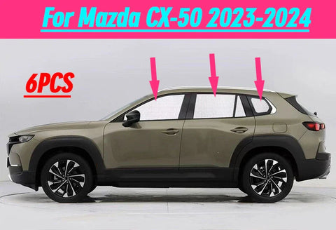 Mazda CX-50 Side Windshield UV Block Sunshade Privacy 6pcs (2023–2024)
