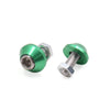 Universal Green Metal Motorcycle Windscreen License Plate M6 Bolts 8Pcs