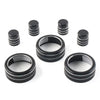 Honda Civic 11th Gen & CR-V 2023-24 Black 7x Switch Knob Ring Cover Trim