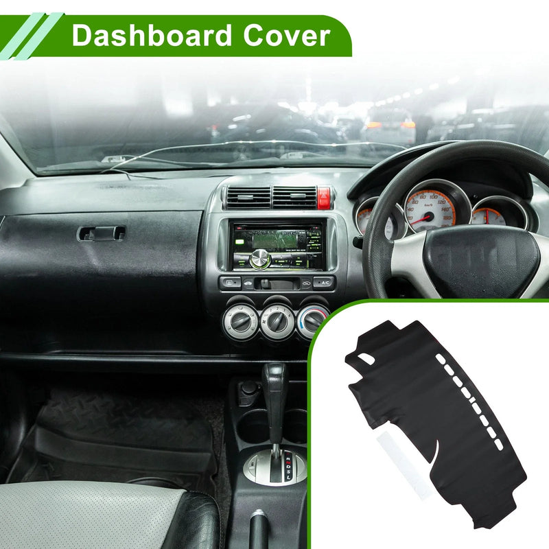 Honda Fit Jazz (2014-2019) - Black Red Dashboard Cover Mat
