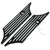 Harley Touring Road Glide Black/Chrome Hard Saddlebags Latch Covers (93-13)