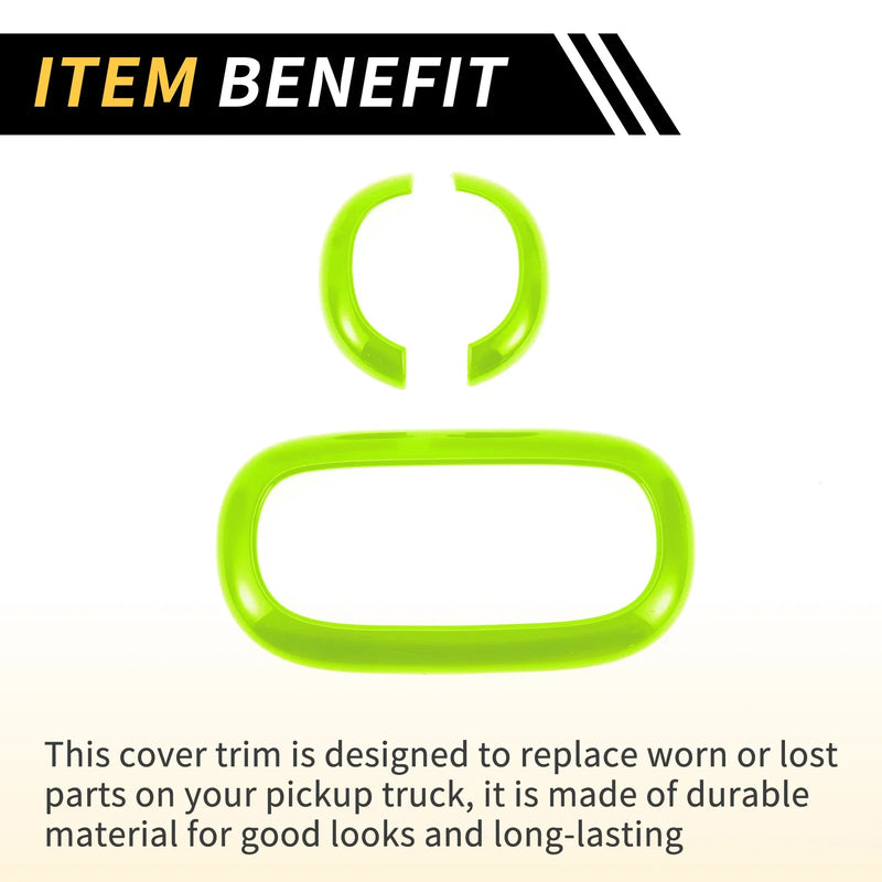 Jeep Wrangler JK Front Rear Roof Reading Light Trim Covers (2011-2017)