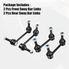 Jeep Grand Cherokee 4 Pcs Front & Rear Sway Bar Links