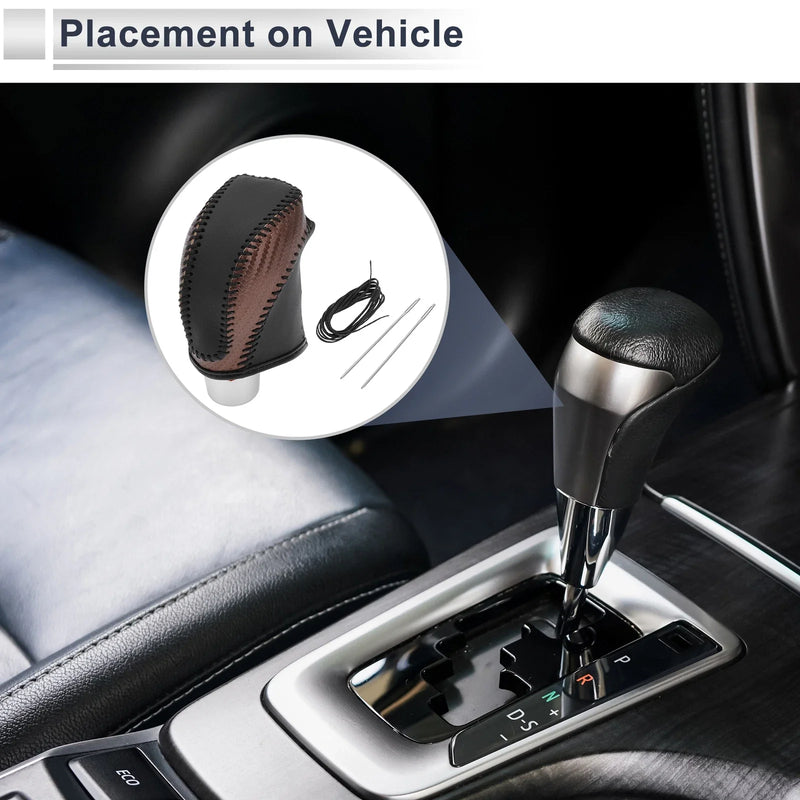 Subaru Impreza (2017-2023) Brown Carbon Fiber Car Gear Shift Knob Cover