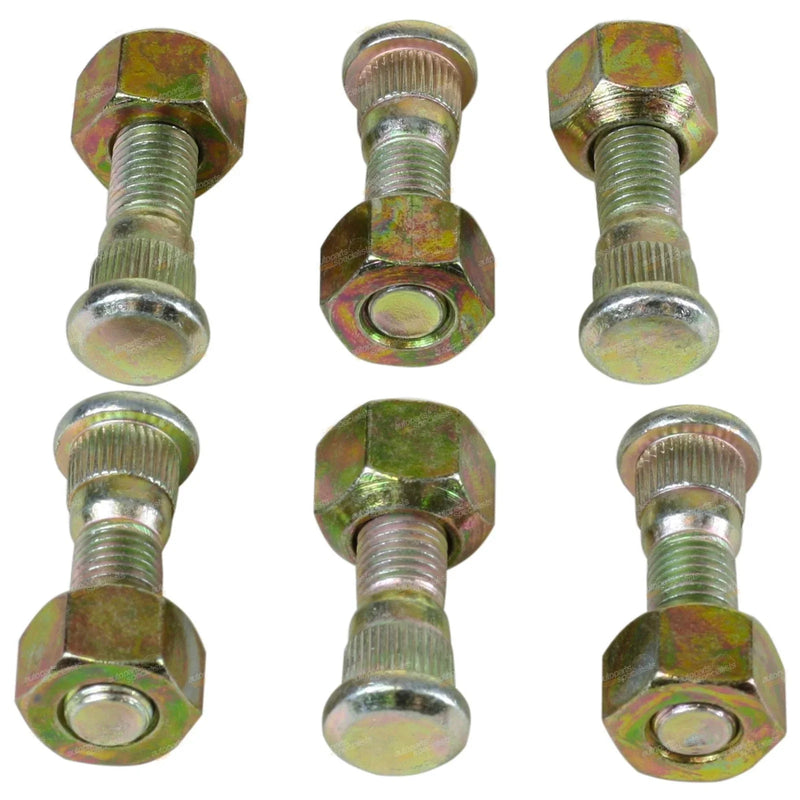 Toyota Hilux 6 x Rear Wheel Studs and Nuts (1988–2005)