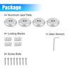 Chevrolet Corvette & Porsche Frame Rail Silver Tone 4pcs Jack Pad