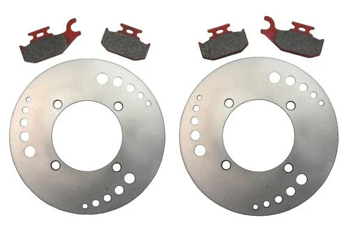 Suzuki King Quad 500 2 x Front Disc Rotors & Semi-Metallic Pads (2011–2017)