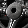 BMW M-Sport F20 F22 F30 F32 F10 Black Leather Steering Wheel Cover (2012-2019)