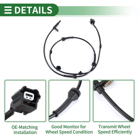 Nissan Pathfinder Rear Left ABS Wheel Speed Sensor