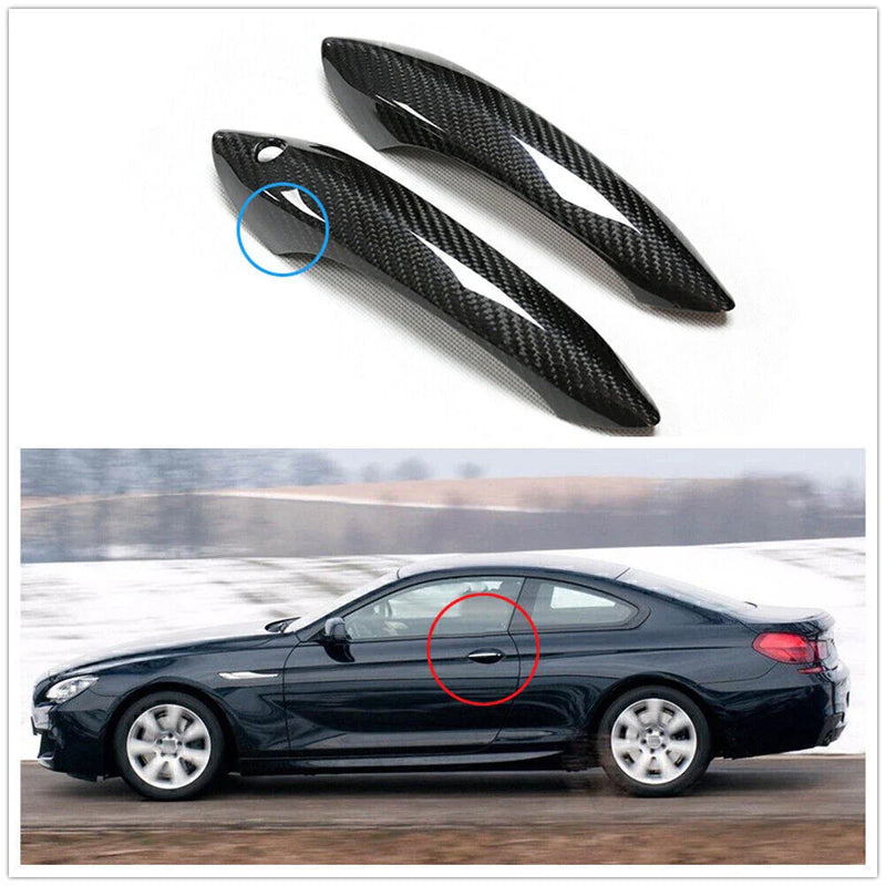 BMW F06 F12 F13 Carbon Fiber Door Handle Cover Trim (2012-2019)