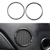 Ford Mustang 2015-2018 2pcs Carbon Fiber Dorr Side Speaker Cover Ring Trim