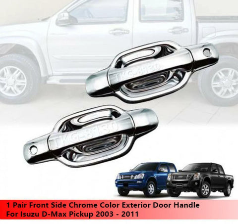 Isuzu Dmax Chrome 2 x Front Outer Door Handles (2003-2011)