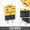 Car Marine 2 x Circuit Breaker Blade Style Fuse 20A Resettable