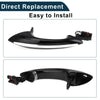BMW F07 F10 Black Silver Tone Rear Right Exterior Door Handle