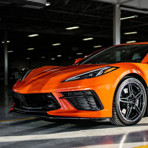 2020-up Corvette C8 Z51 Carbon Fiber Front Bumper Lip Splitter