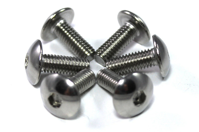 Motorcycle Fairing 6x m6 x 16mm Pan Button Allen Key Bolts