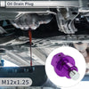 Car Motorcycle Boat 1 x M12x1.25 Engine Oil Drain Plug with Gasket Purple
