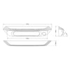Awning - 287mm Dual LED Bug Light 12/24V Amber/White