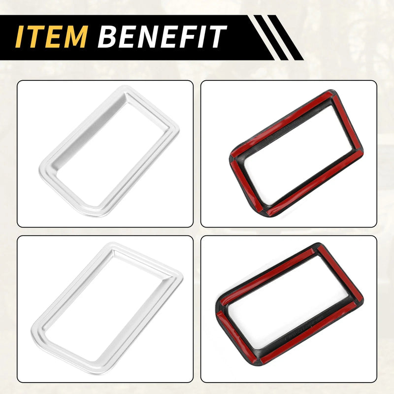 Toyota Tundra Rear A/C Air Vent Cover Trims (2022-2024)
