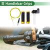 Motorcycle 7/8" 22mm Hand Grips Cover Kit Gold Tone