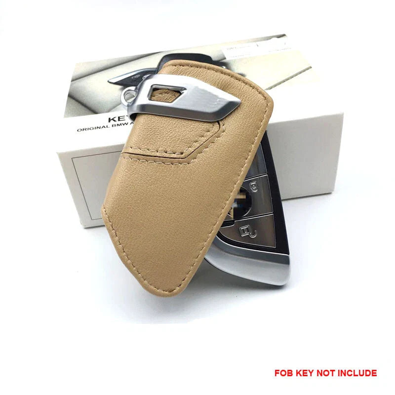 BMW 1 3 4 5 6 X1 X3 X5 Leather Remote FOB Key Cover Keyless Bag fit