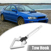 Subaru Silver Tone Front Bumper Towing Hook