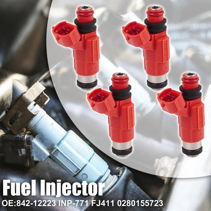 Yamaha Outboard Mitsubishi Eclipse 3.0L 4pcs Red Fuel Injector CDH210
