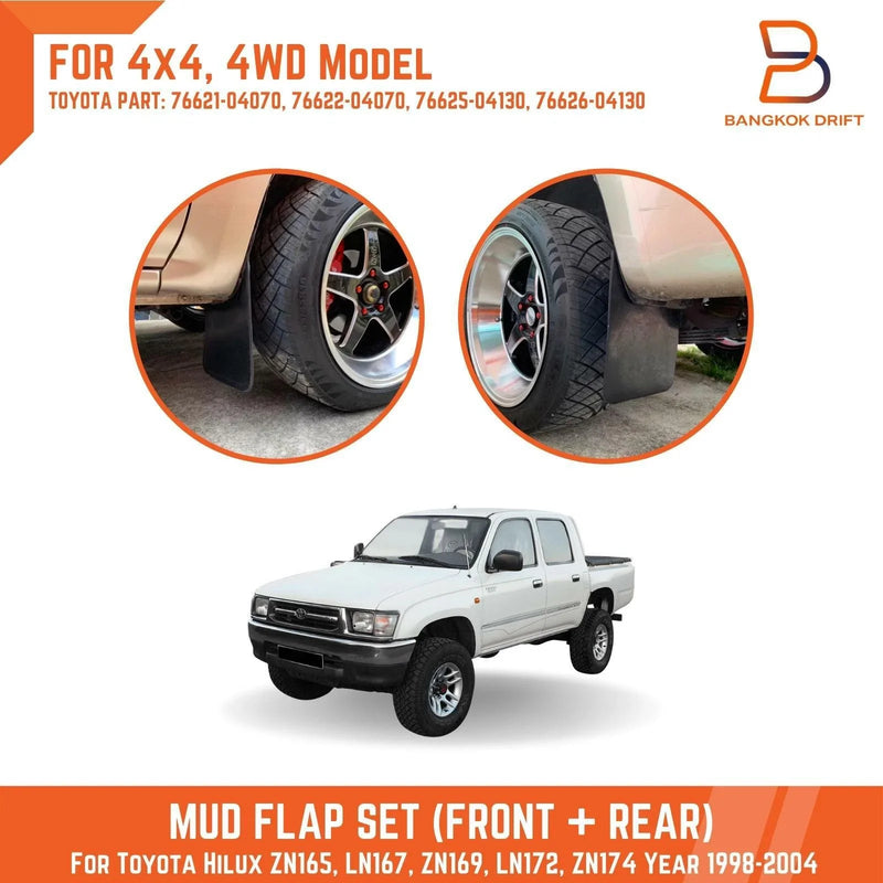 Toyota Hilux 4WD 4X4 Mud Flaps Guards (1998-2004)