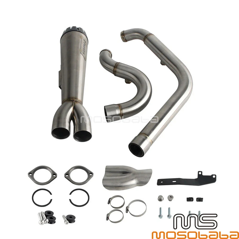 Harley Softail Low Rider EI Diablo Exhaust Pipe System 2 Into 1 (2018-2023)