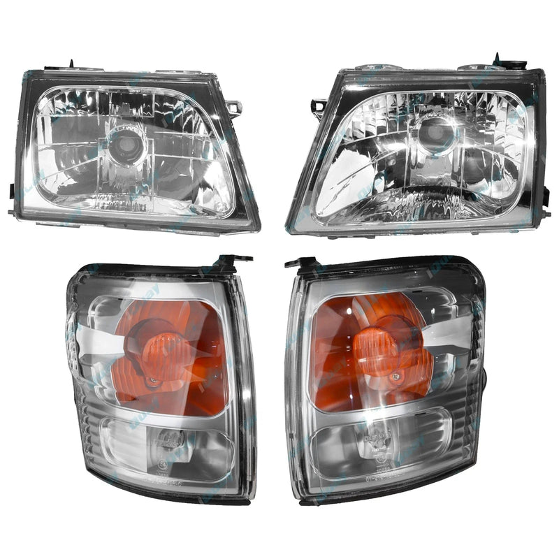 Toyota Hilux SR5 2001-2005 Left Right L+R LH+RH Headlights and Indicators
