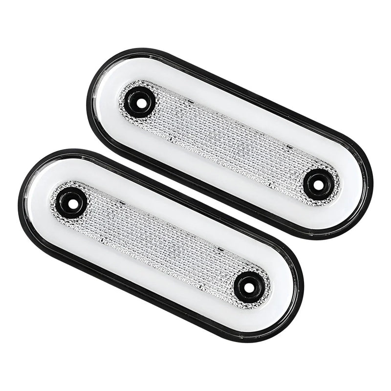 RV Trailer Truck Lorry White Side Marker LED Lights