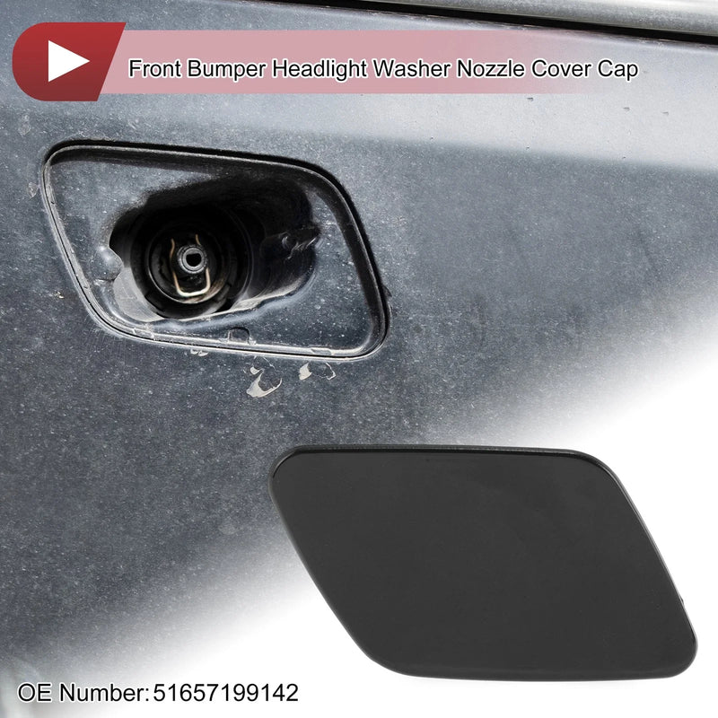 BMW X5 Front Right Bumper Trim Nozzle Cover Black (2007 - 2013)