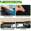 Toyota Prius C (2012-2019) Black Dashboard Cover Mat