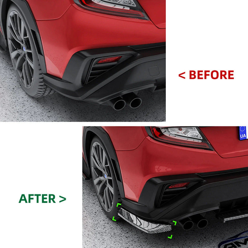 Subaru WRX STI Rear Bumper Side Spoiler Air Vent Cover (2022-2025)