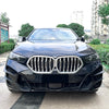 BMW X6 Carbon Look Front Bumper Side Fin Canard Splitter (2023–2025)