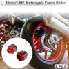 Make Model 2 x 14mm Aluminum Alloy Carbon Fiber Motorcycle Slider Frame Red