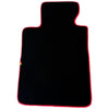 BMW 5 Series G30 Sedan (2016-2023) Red Trim AutoWin Black Floor Mats