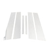 Mercedes E-Class (2010-2015) Chrome Silver Tone 6 x Door Pillar Window Trim