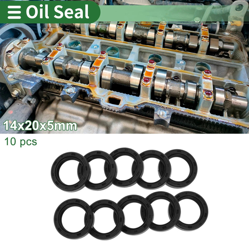 MakeModel Oil Seal / 14x20x5mm / Rotary Shaft Seal NBR Rubber