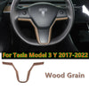 Tesla Model 3 Y Wood Grain Interior Trim Decoration (2017–2023)